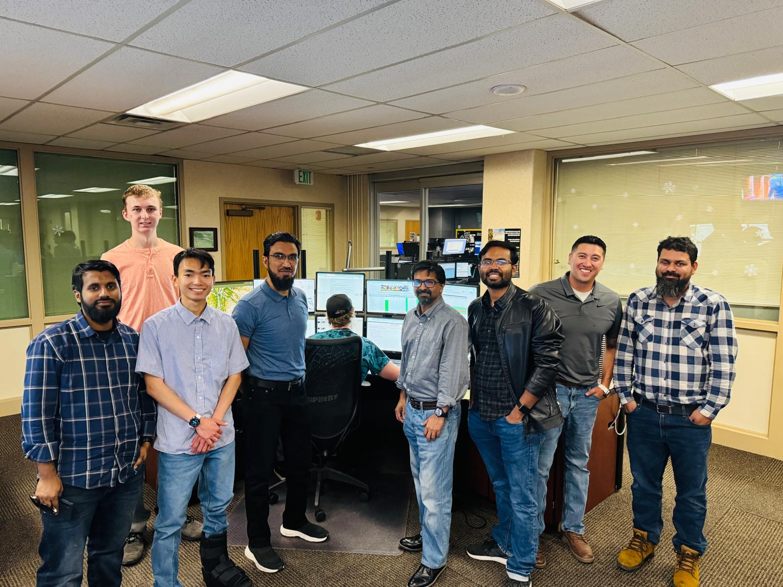 Group visit to the WYDOT Transportation Management Center