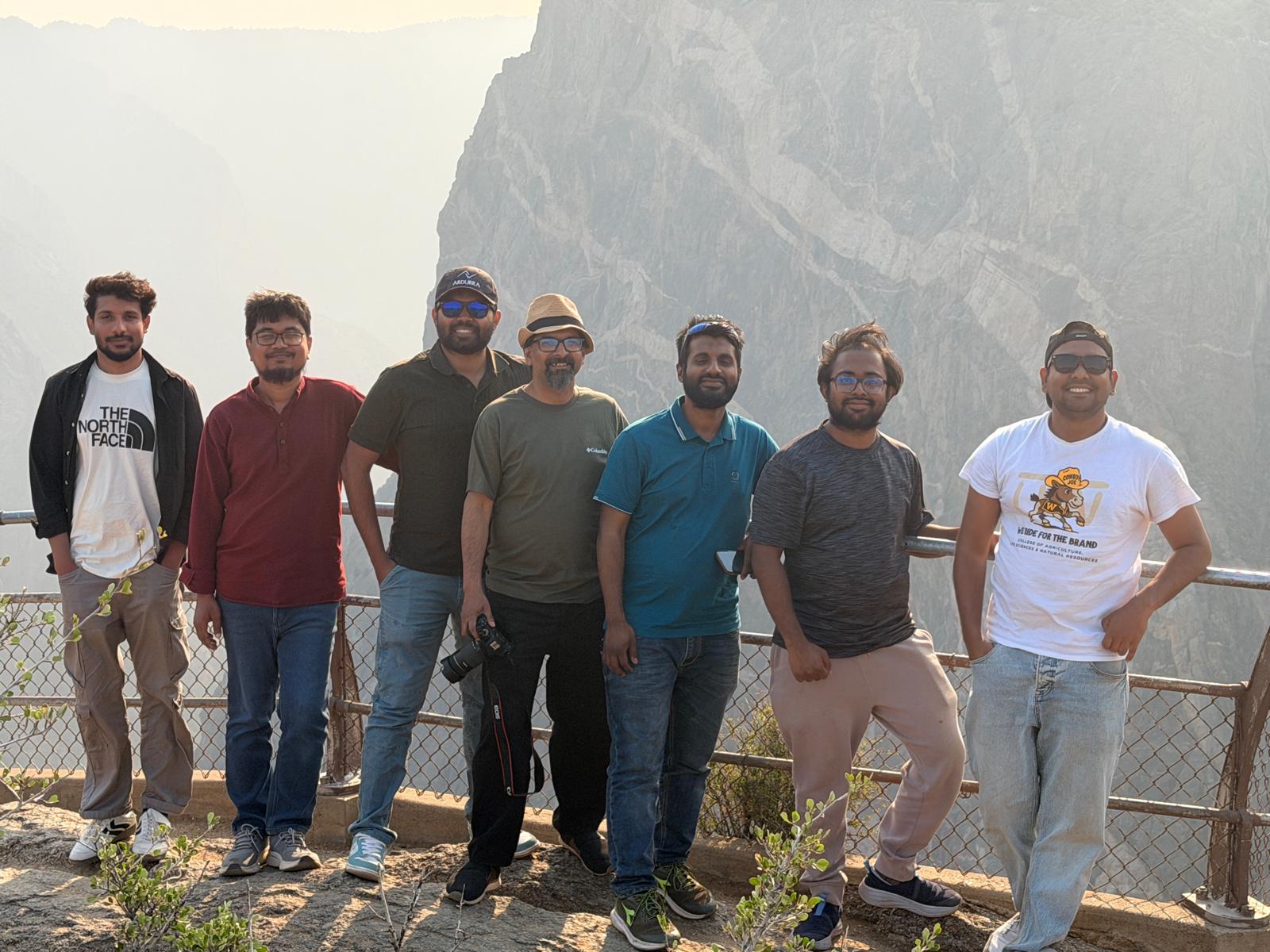 Group of friends at Black Canyon of the Gunnison